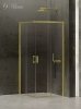 NEW TRENDY Kabina prysznicowa drzwi podwójne przesuwne PRIME LIGHT GOLD 80x100x200 D-0416A/D-0421A